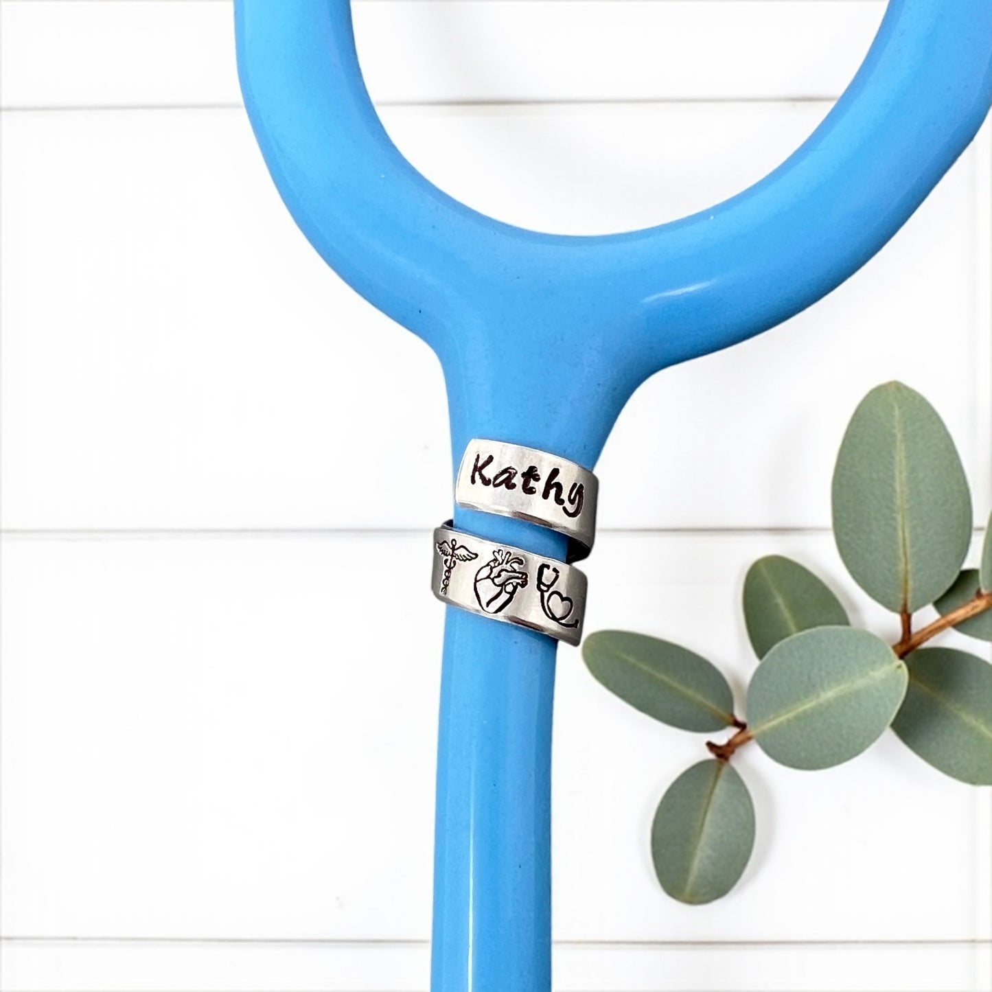 Stethoscope ID Tag / Caduceus Anatomical Heart Stethoscope