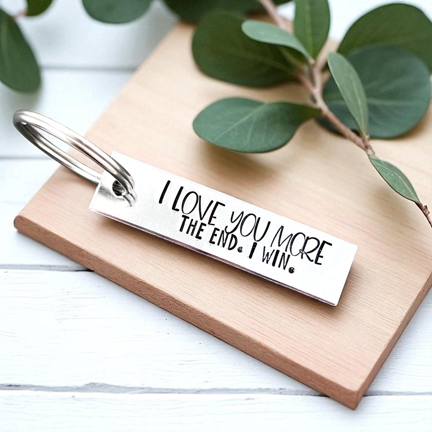 I Love You More Keychain