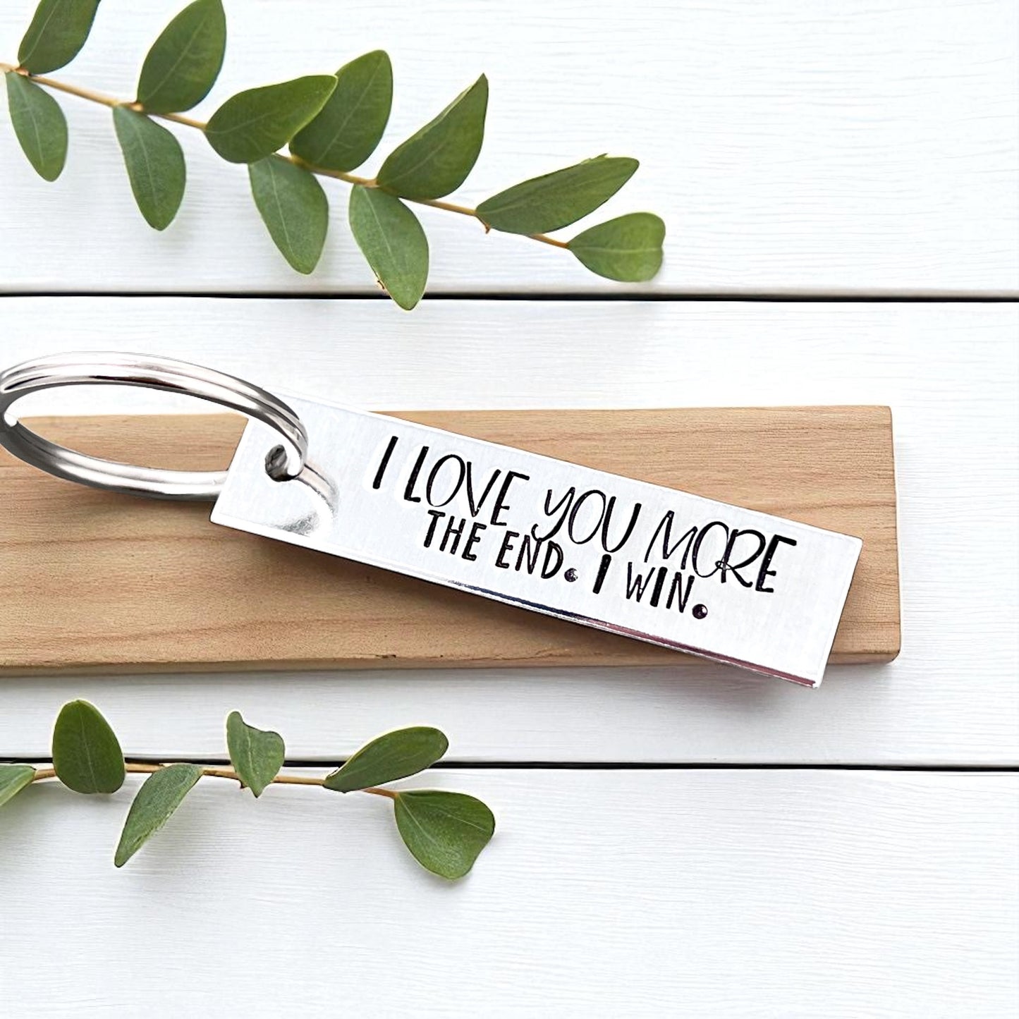 I Love You More Keychain