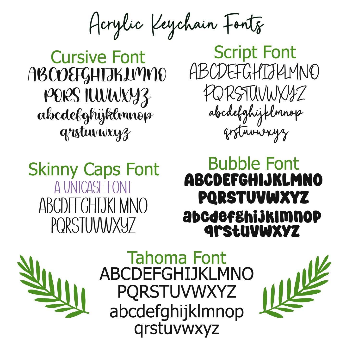 Clear Acrylic Custom Keychain