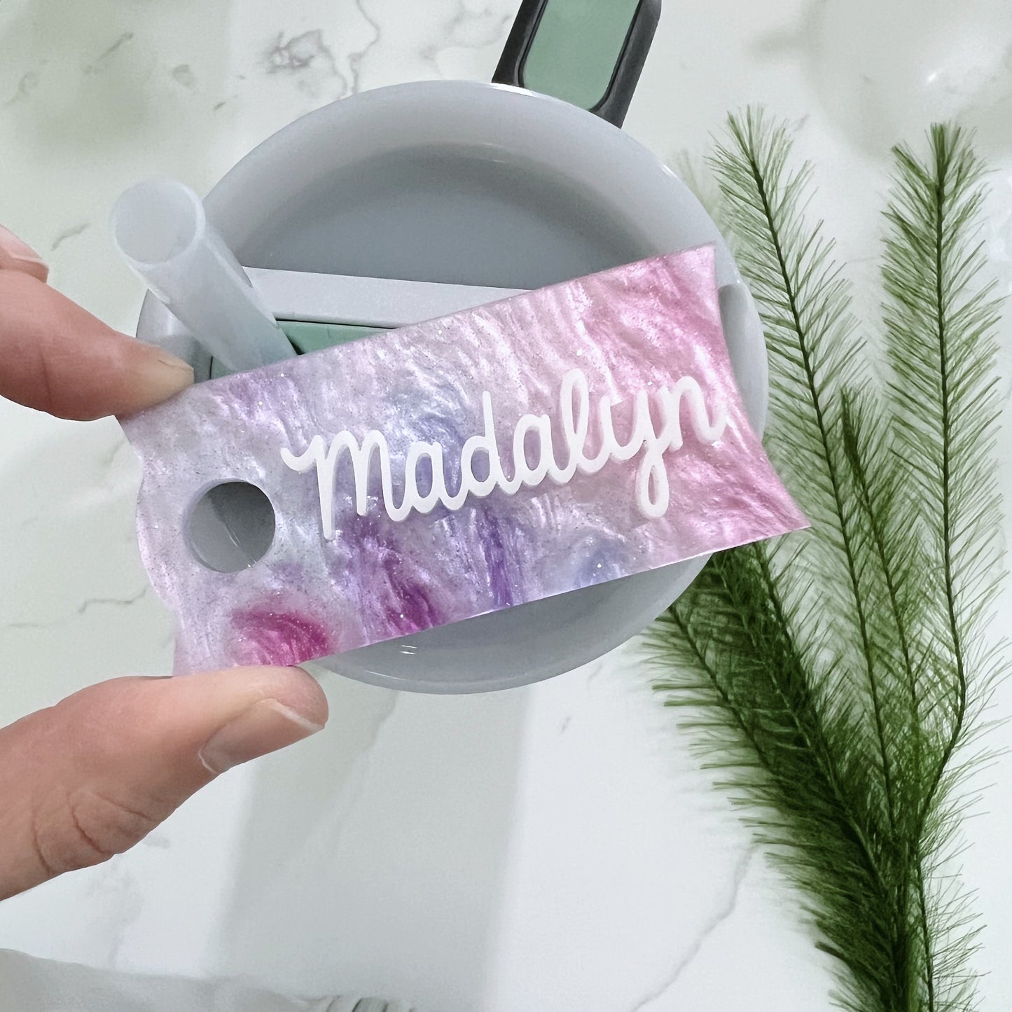 Pink Purple Tumbler Topper