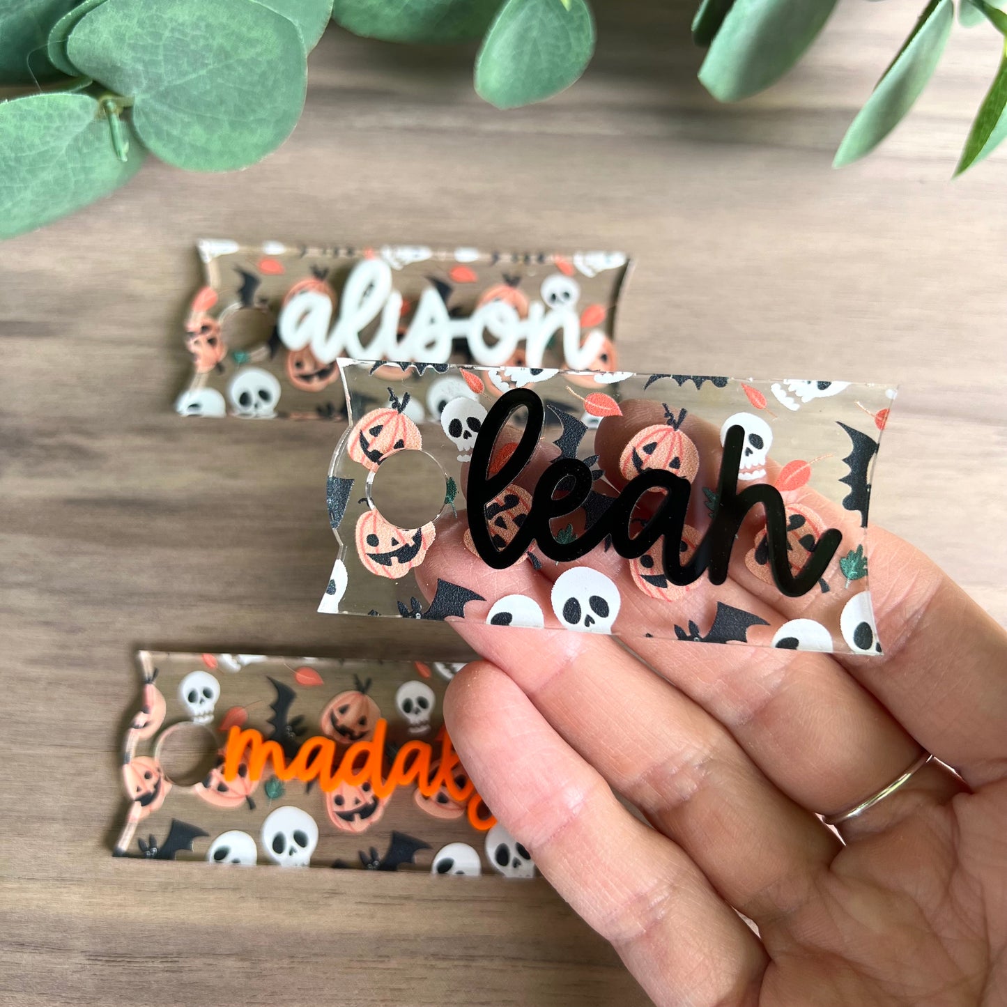 Halloween Tumbler Name Plate