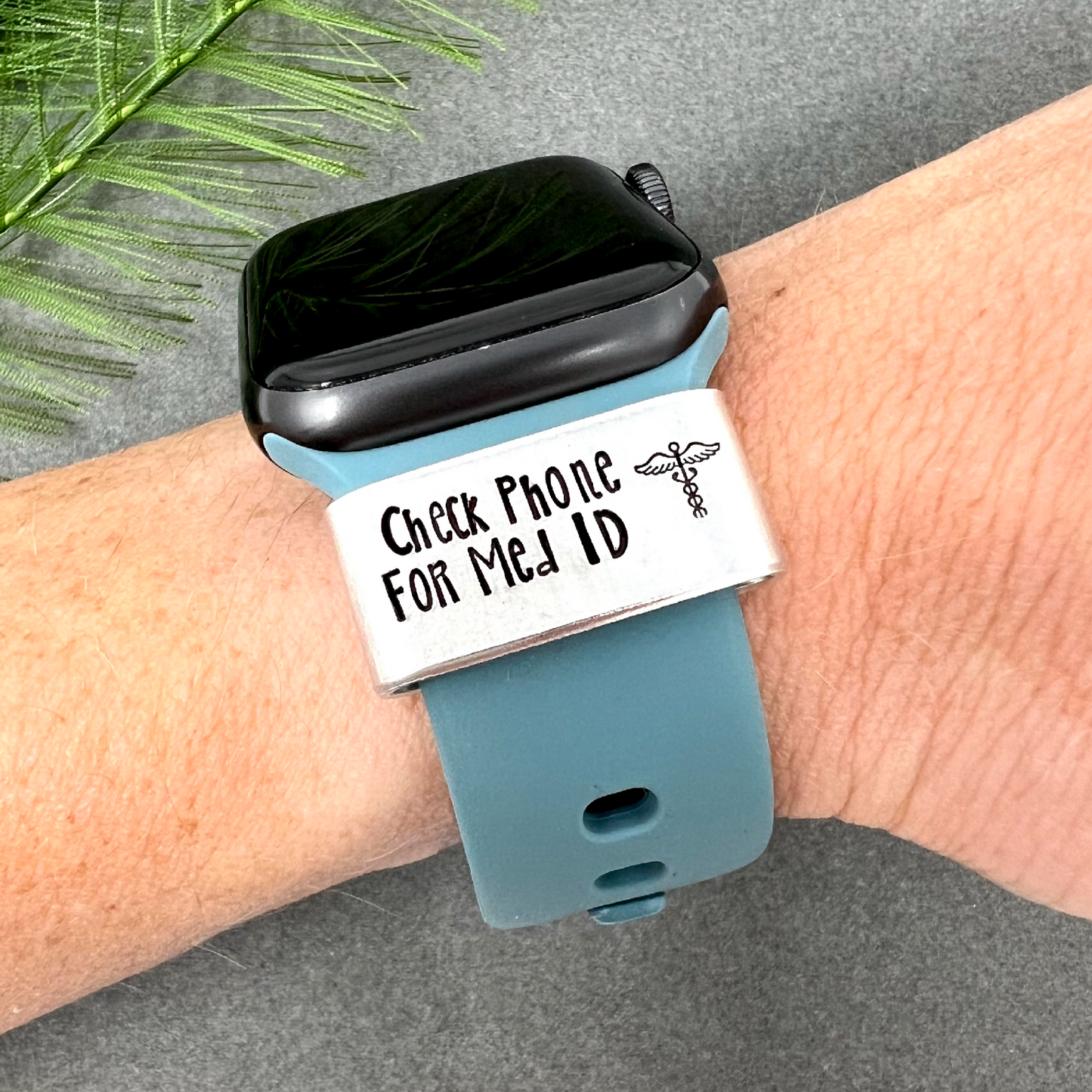 Check Phone For Med ID Watch Charm