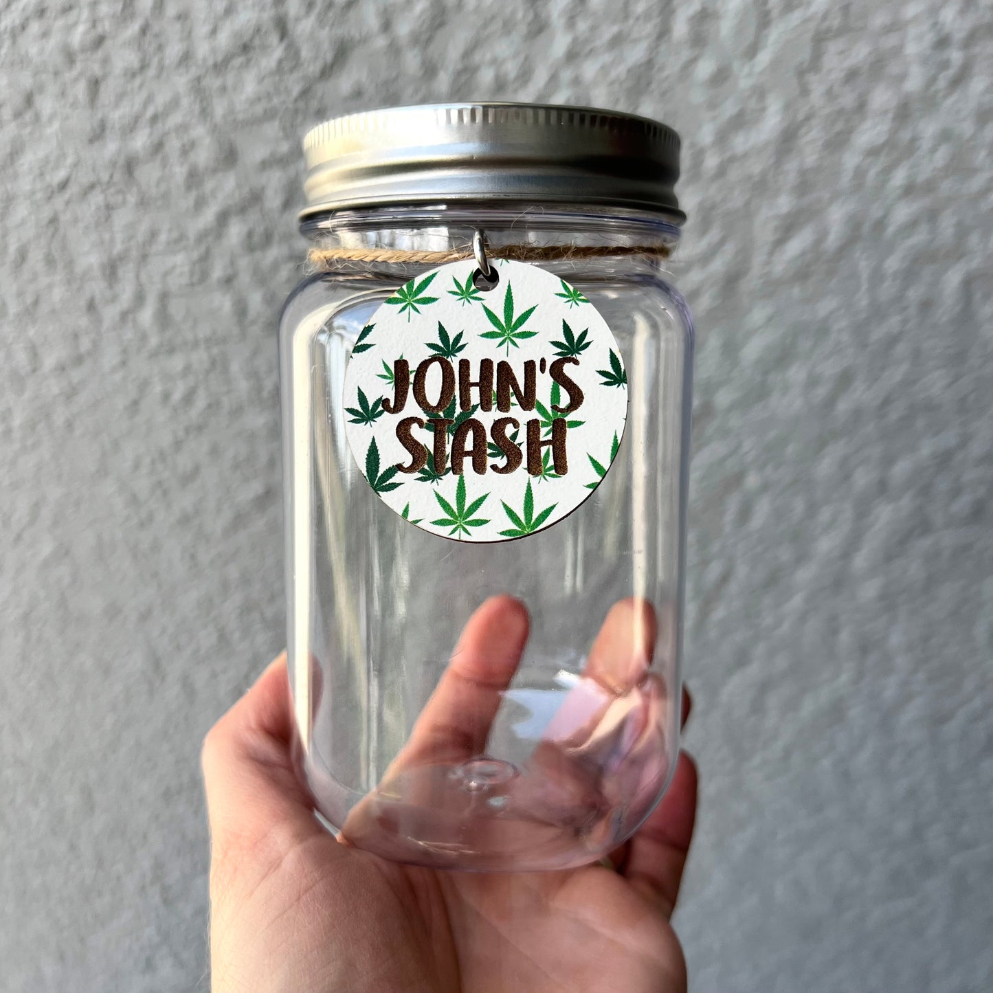 Personalized Stash Jar