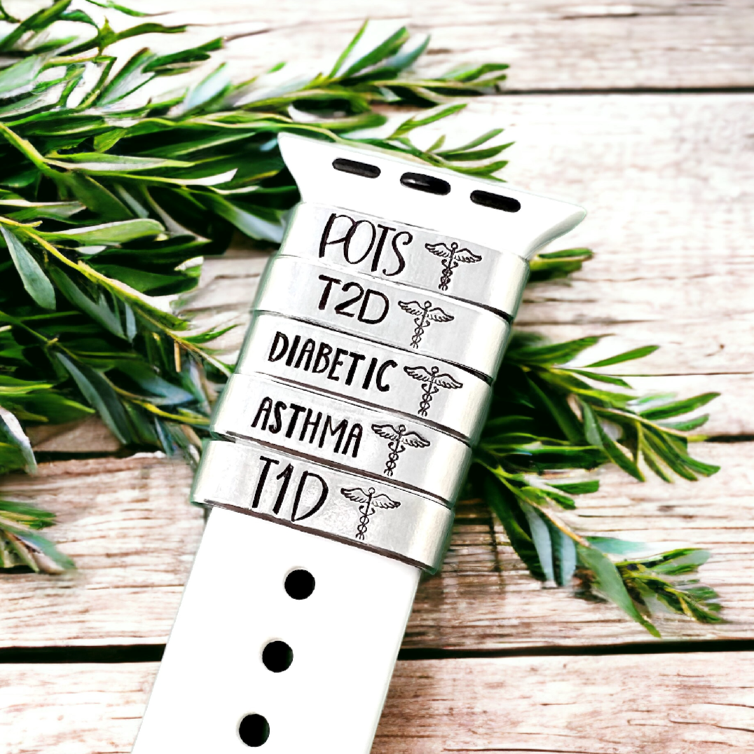 Medical ID Caduceus Watch Charm