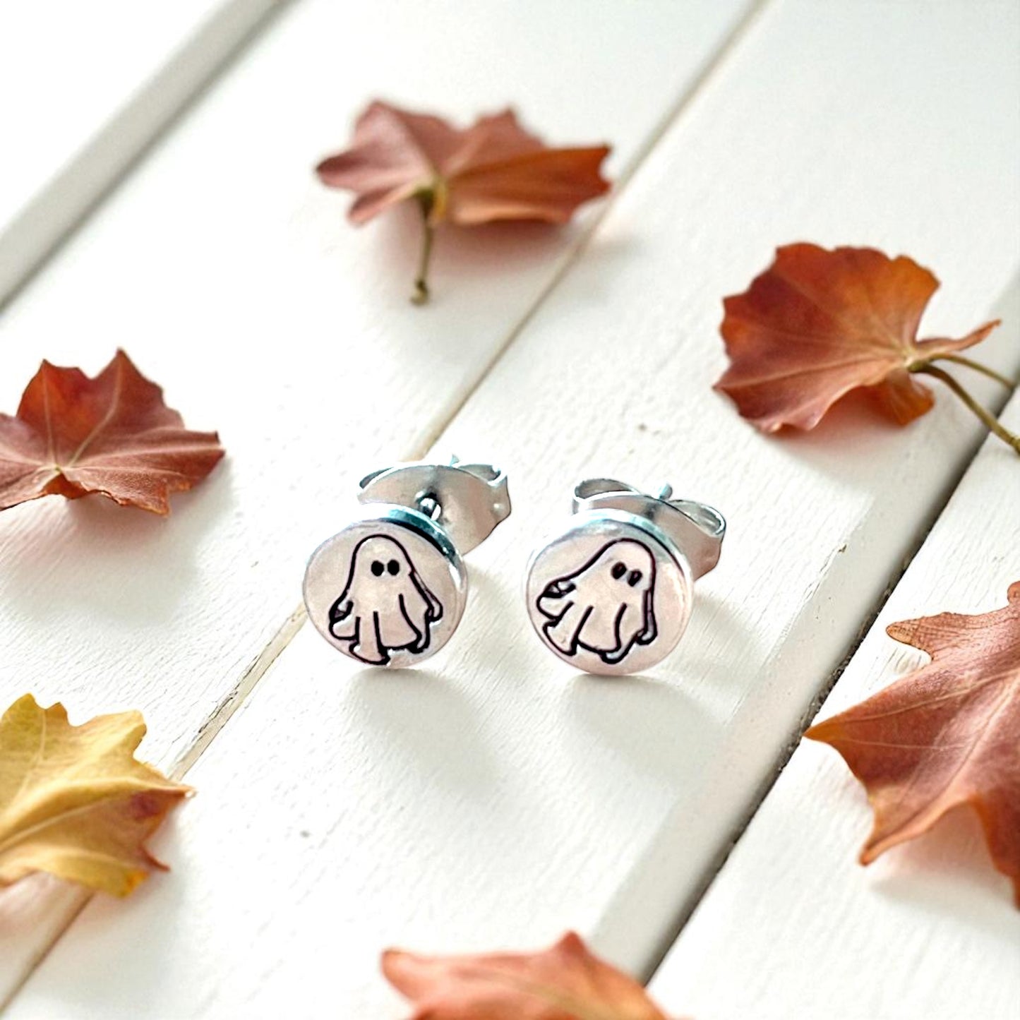 Ghost Stud Earrings