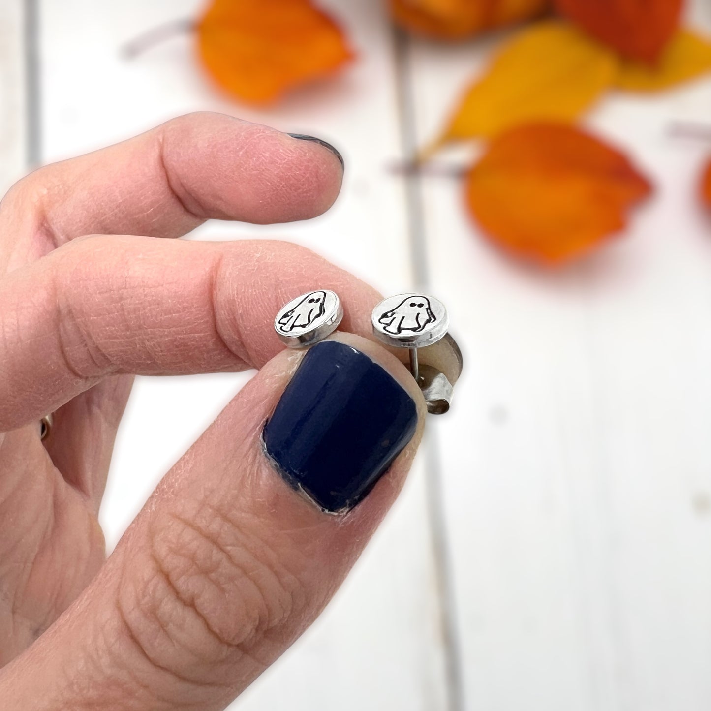 Ghost Stud Earrings