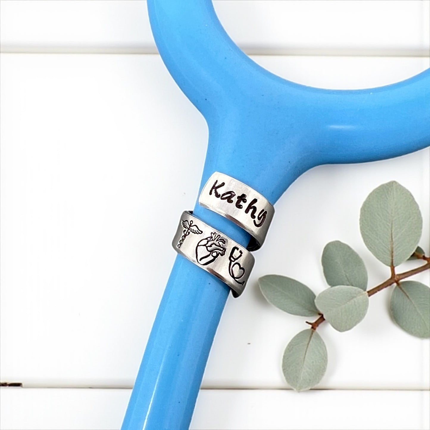 Stethoscope ID Tag / Caduceus Anatomical Heart Stethoscope