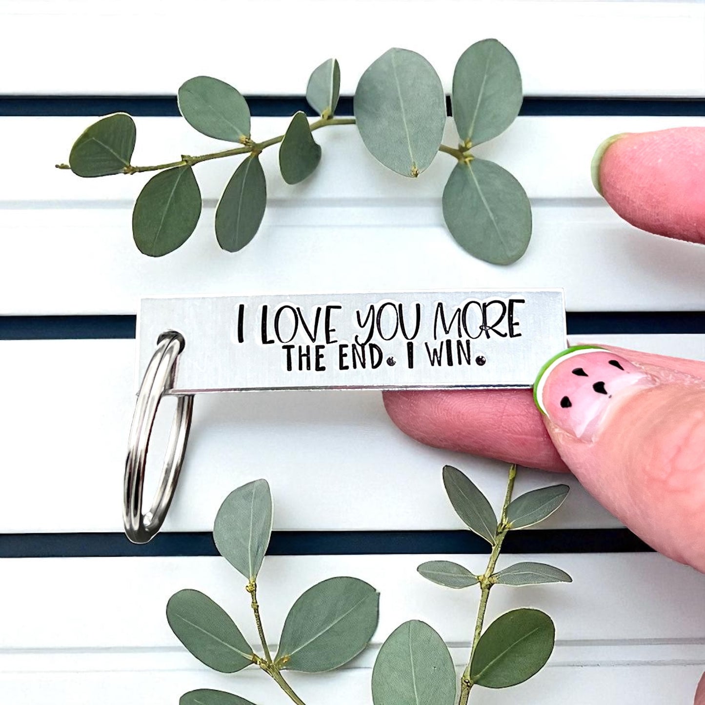 I Love You More Keychain