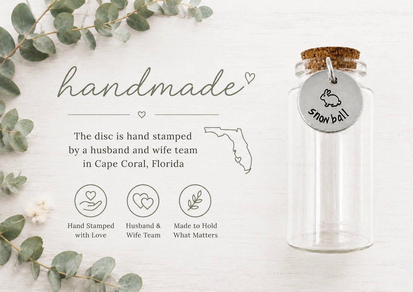 Rabbit Fur Keepsake Jar