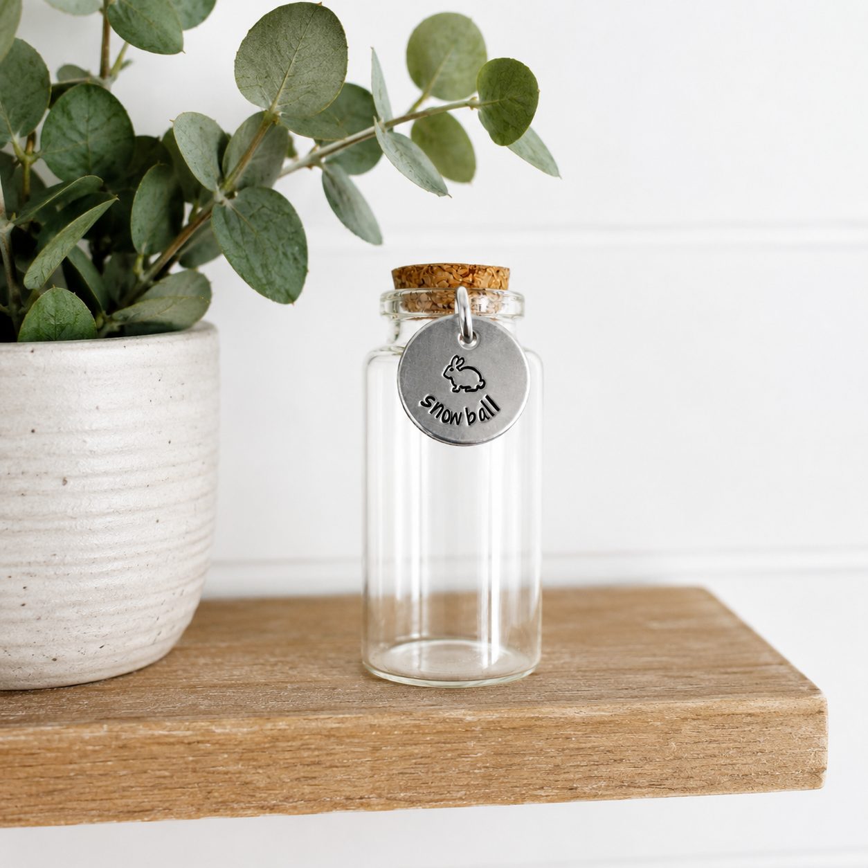 Rabbit Fur Keepsake Jar