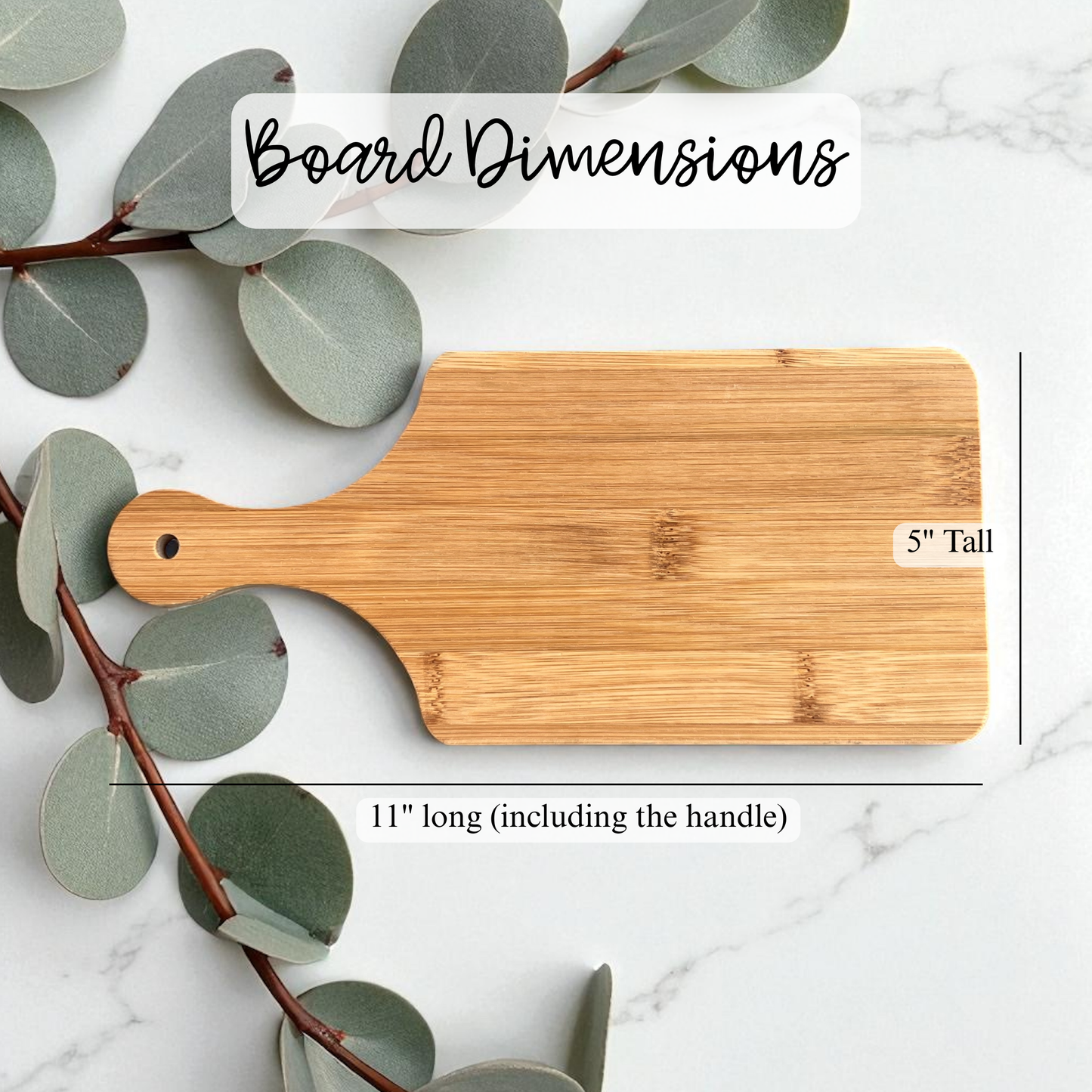 Mini Personalized Charcuterie Board Bottom Text