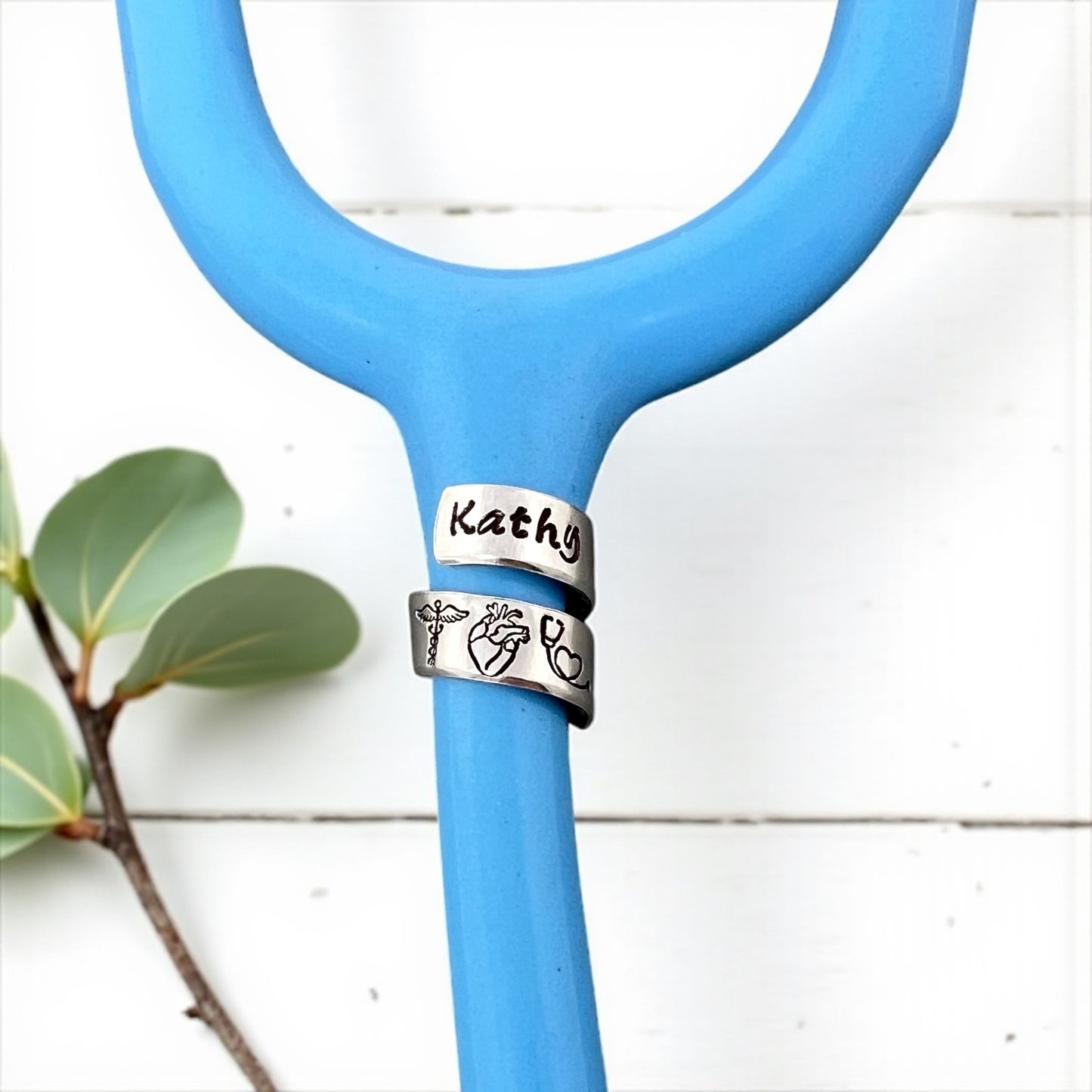 Stethoscope ID Tag / Caduceus Anatomical Heart Stethoscope