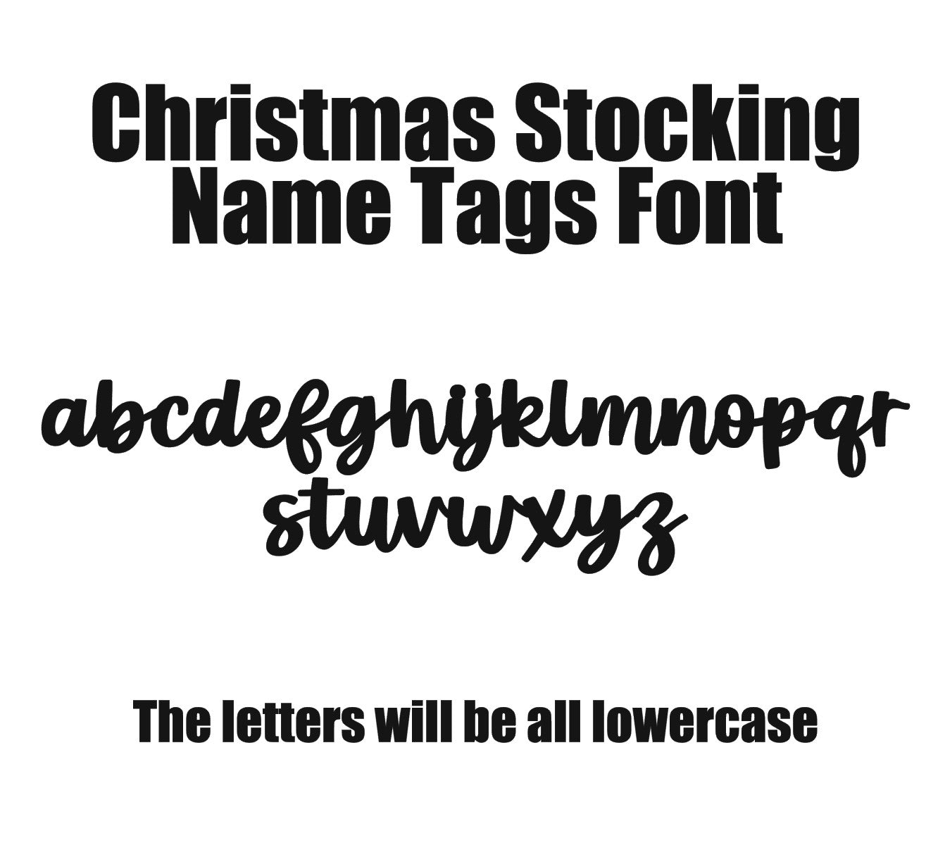 Holly Christmas Stocking Tag