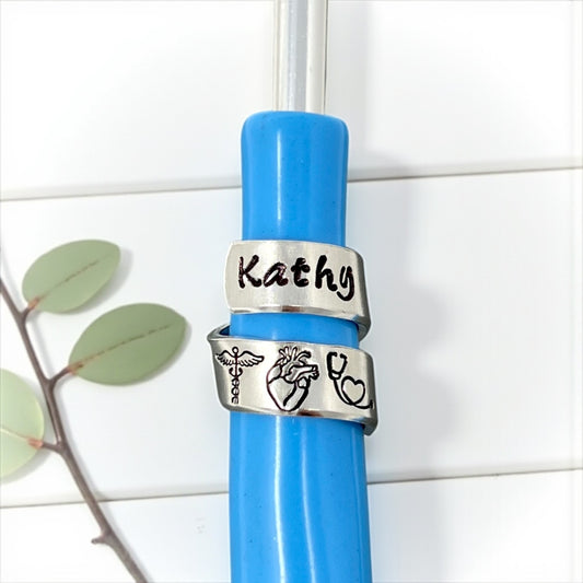 Stethoscope ID Tag / Caduceus Anatomical Heart Stethoscope