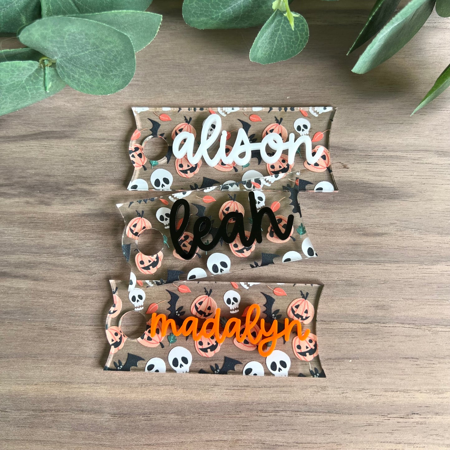 Halloween Tumbler Name Plate