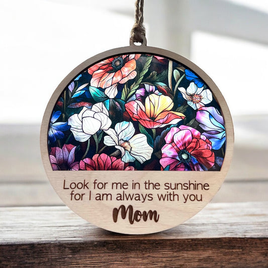 Mom Flowers Suncatcher