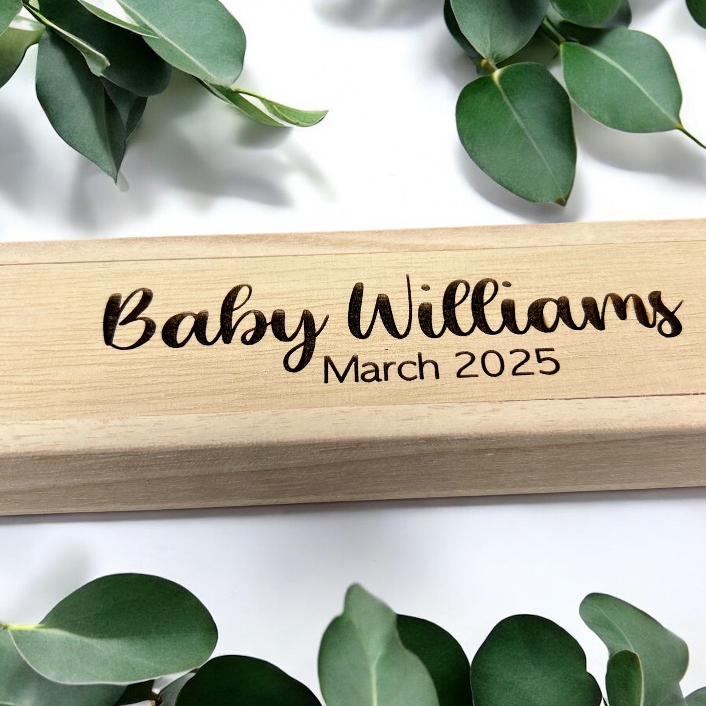 Wooden Pregnancy Test Box Baby Announcement