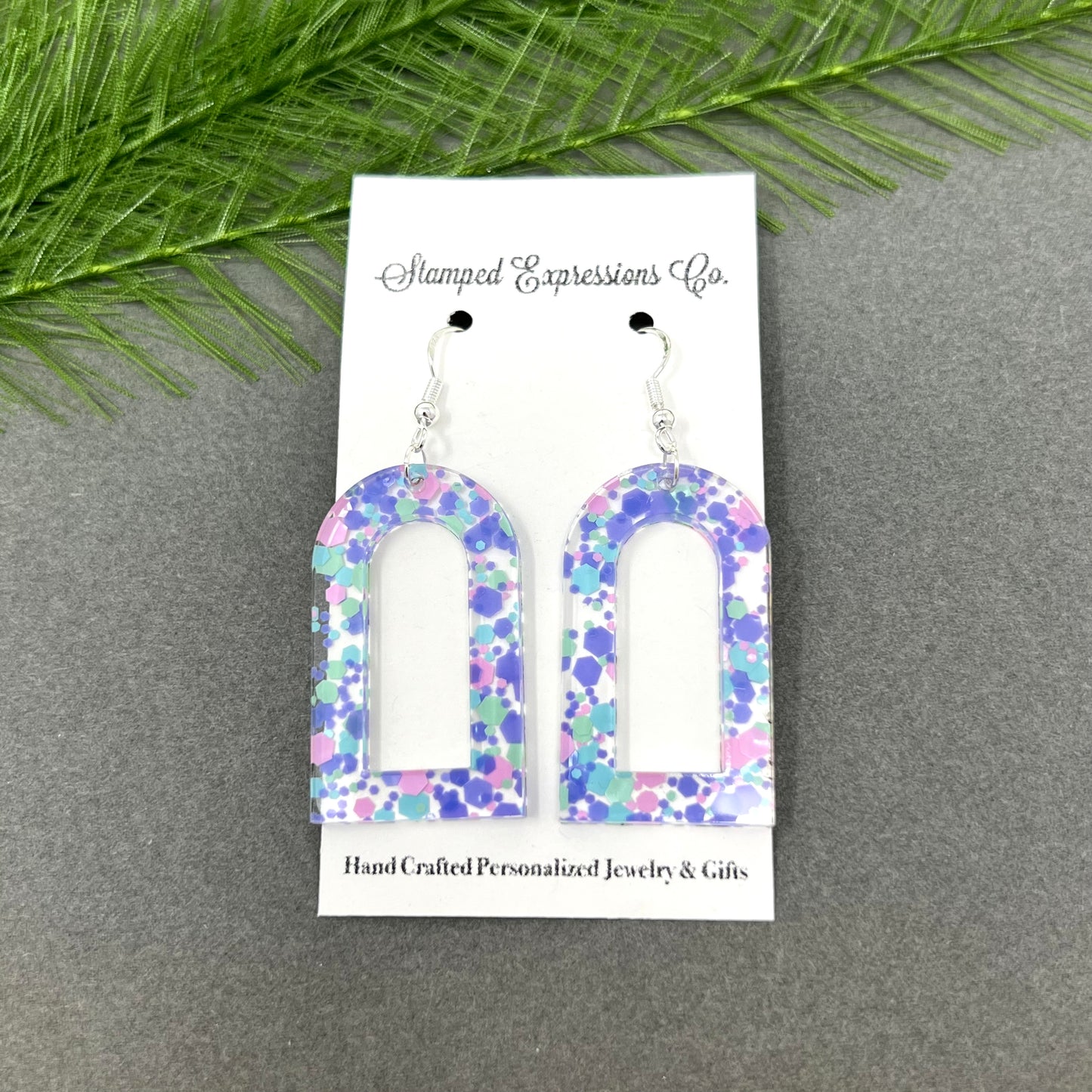 Cotton Candy Window Earrings