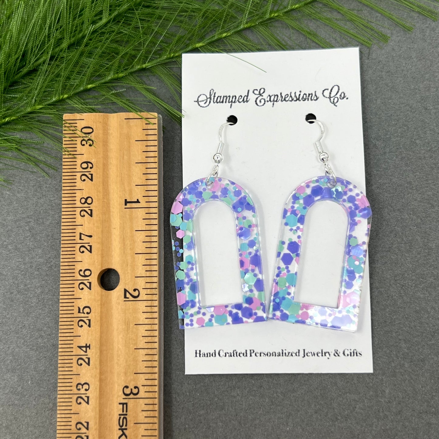 Cotton Candy Window Earrings