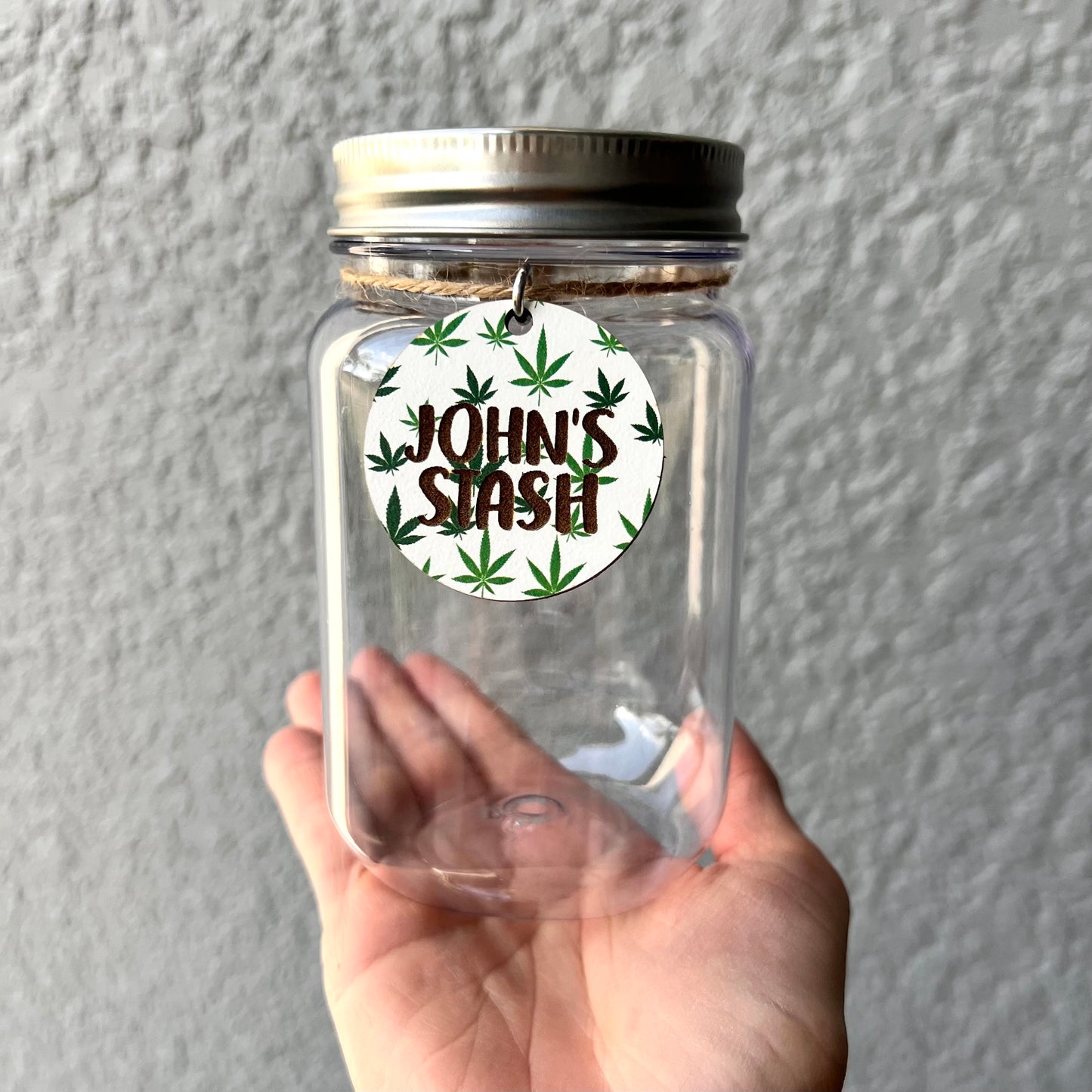 Personalized Stash Jar
