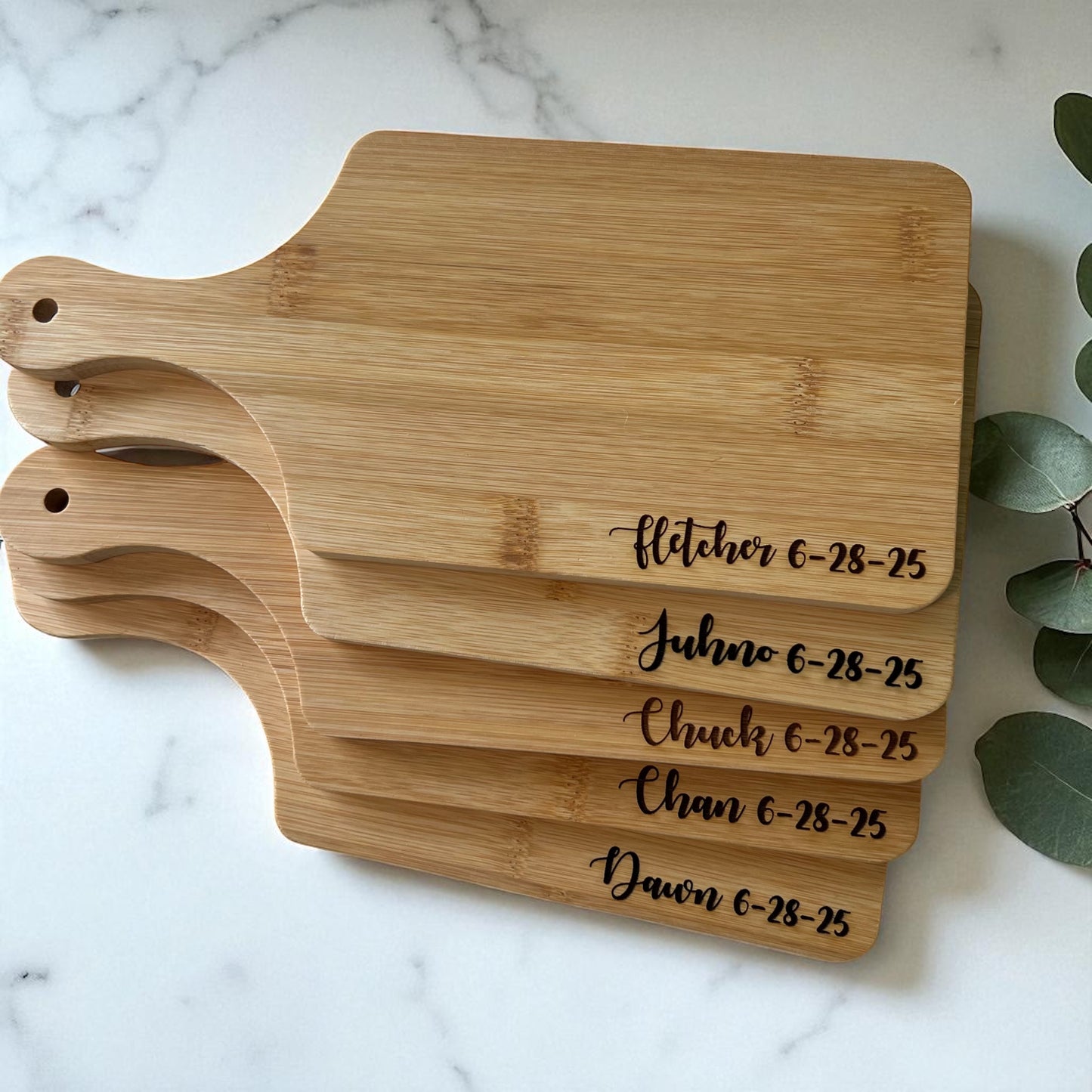 Mini Personalized Charcuterie Board Bottom Text