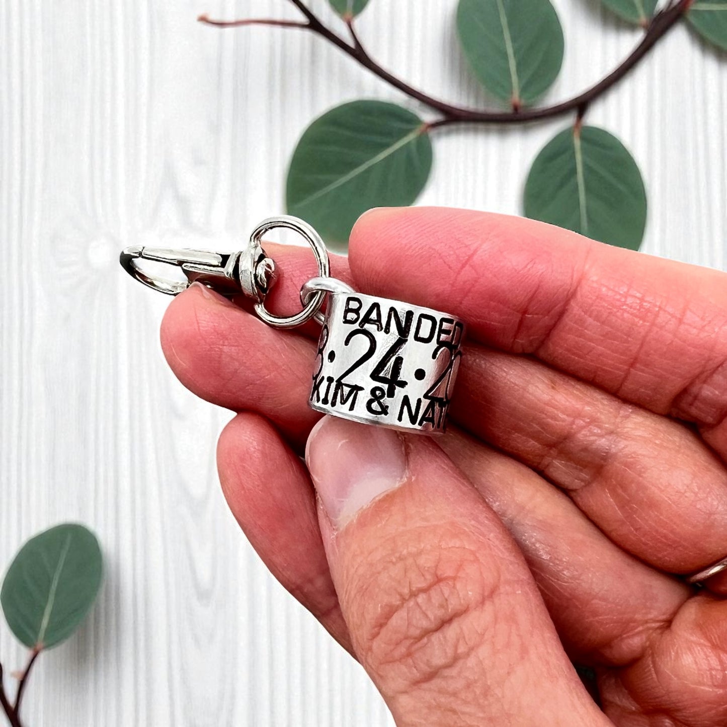 Custom Duck Band Style Keychain Clip