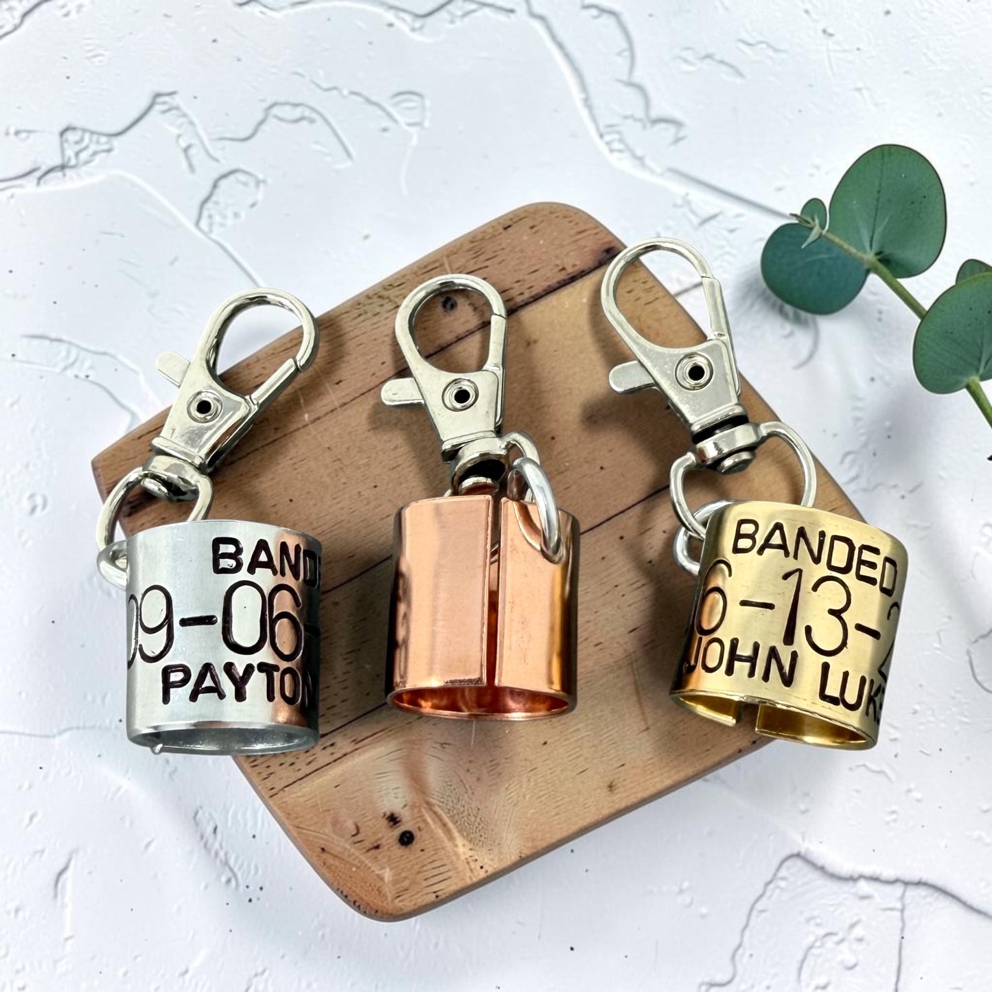 Custom Duck Band Style Keychain Clip